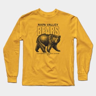 Defunct Napa Valley Bears - California Football League 1979 Long Sleeve T-Shirt